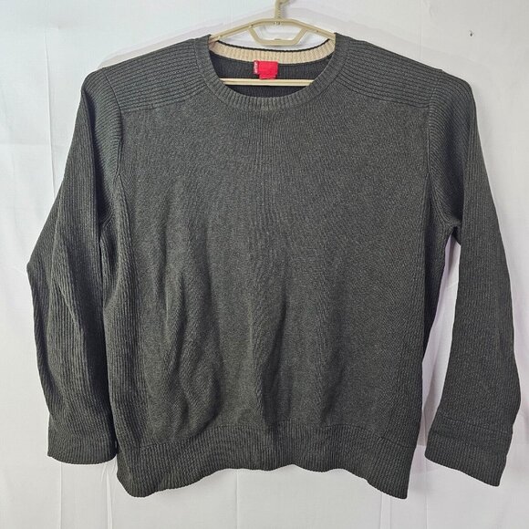 Levi's Other - Levi's Sweater Mens Large Green Ribbed Shoulders Cotton Pullover Top